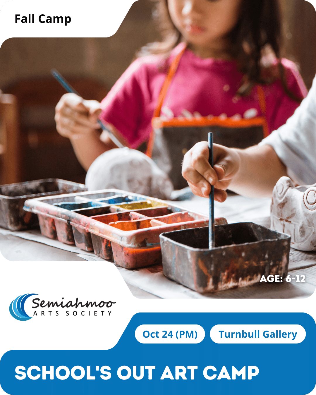 School's Out Art Camp | 6-12 | Oct 24 (PM)