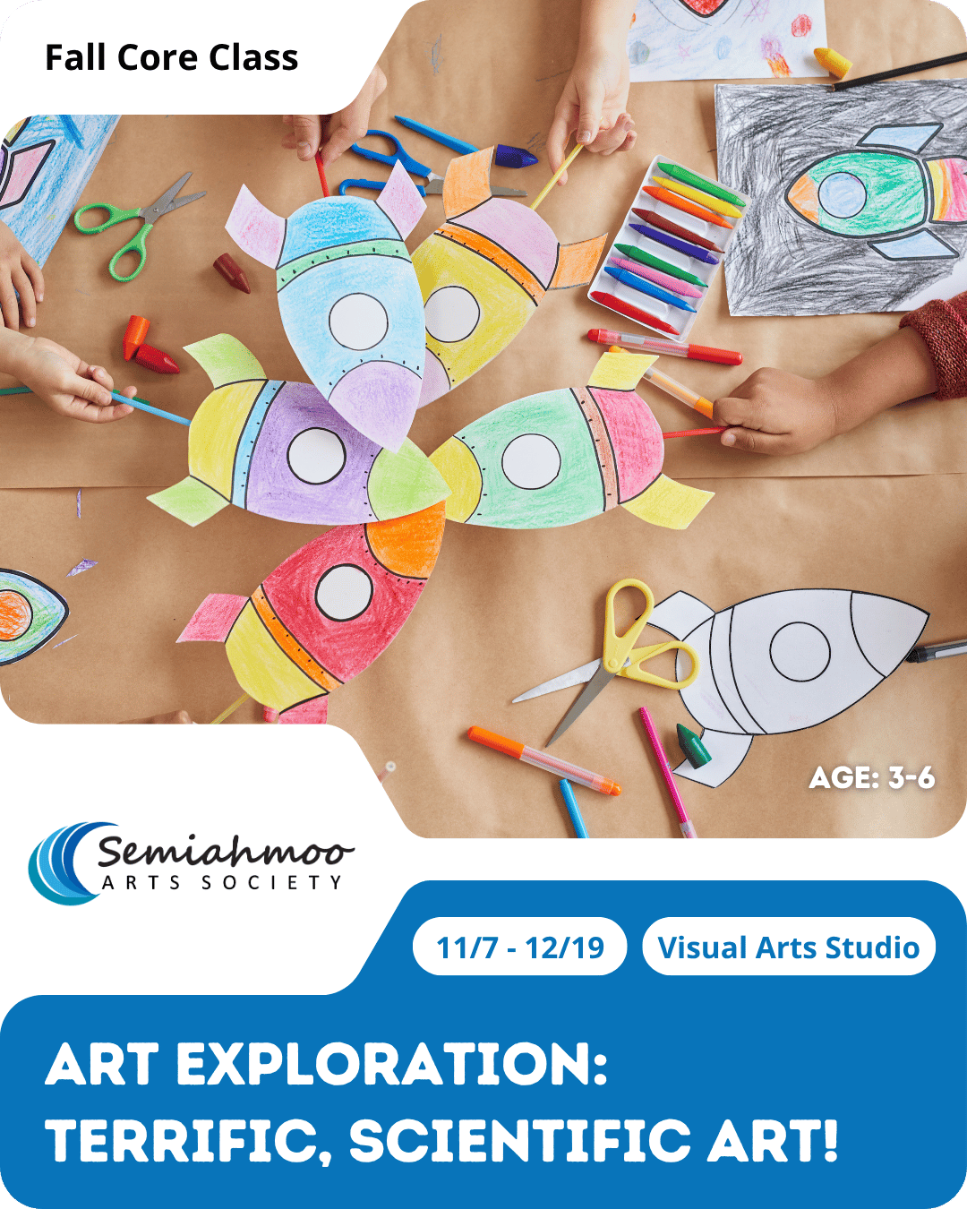 Art Exploration: Terrific, Scientific Art! | 3-6 | Nov 7 - Dec 19