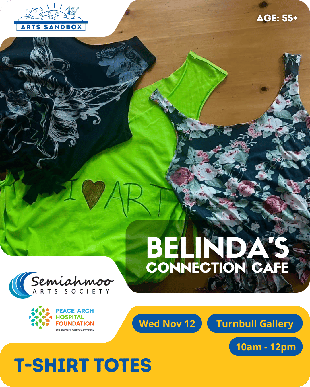 Belinda's Connection Cafe: T-Shirt Totes | 55+ | Nov 12