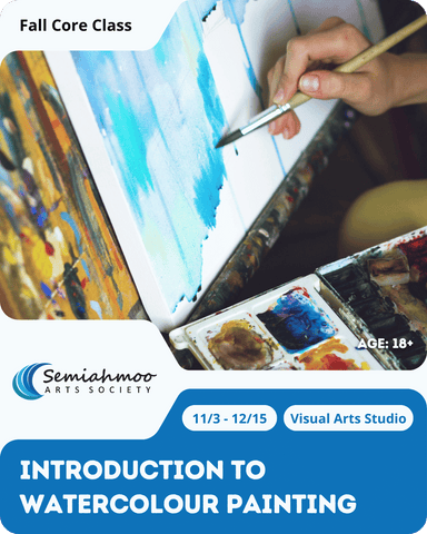 Introduction to Watercolour Painting | 18+ | Nov 3 - Dec 15
