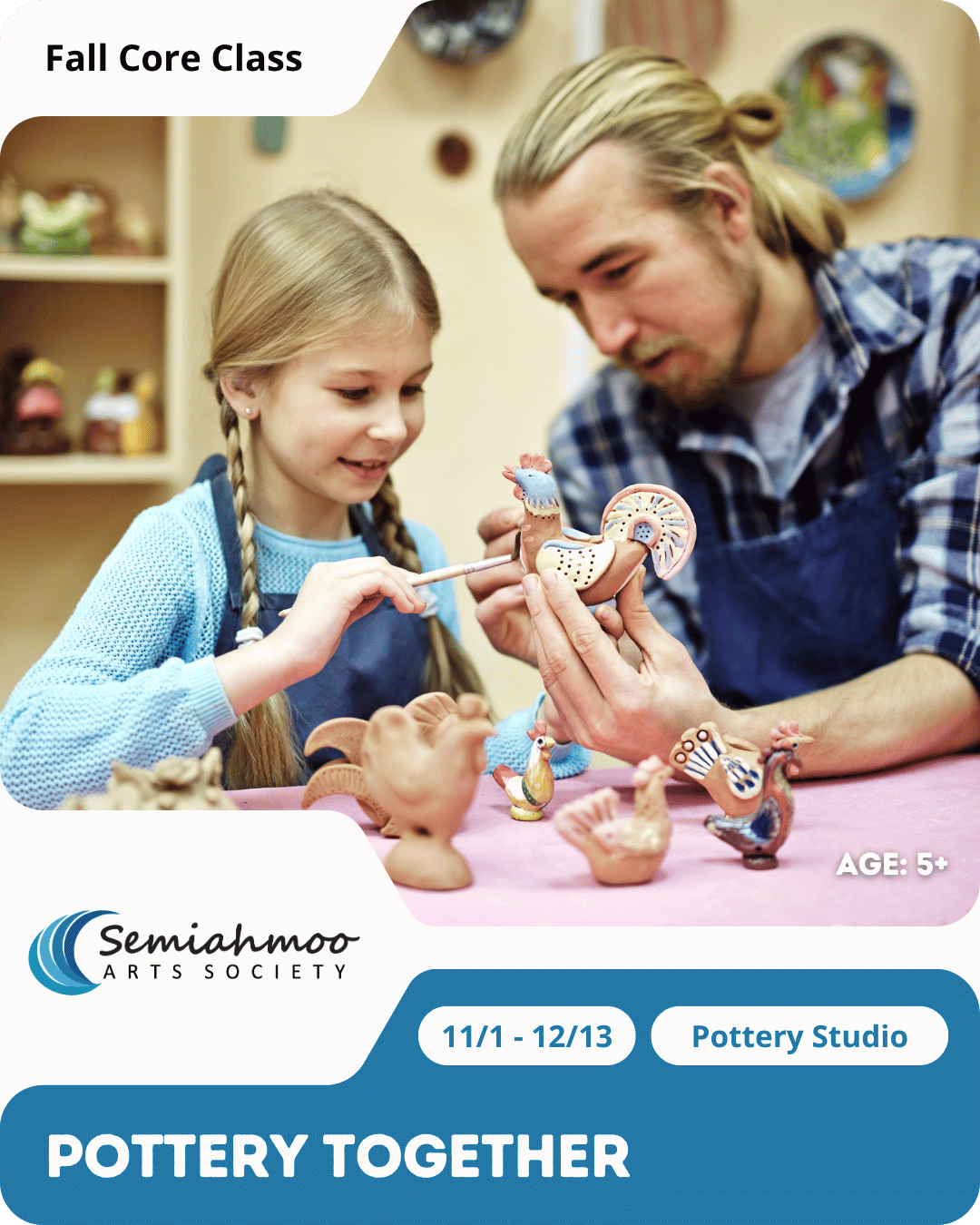 Pottery Together | 5+ | Nov 1 - Dec 13