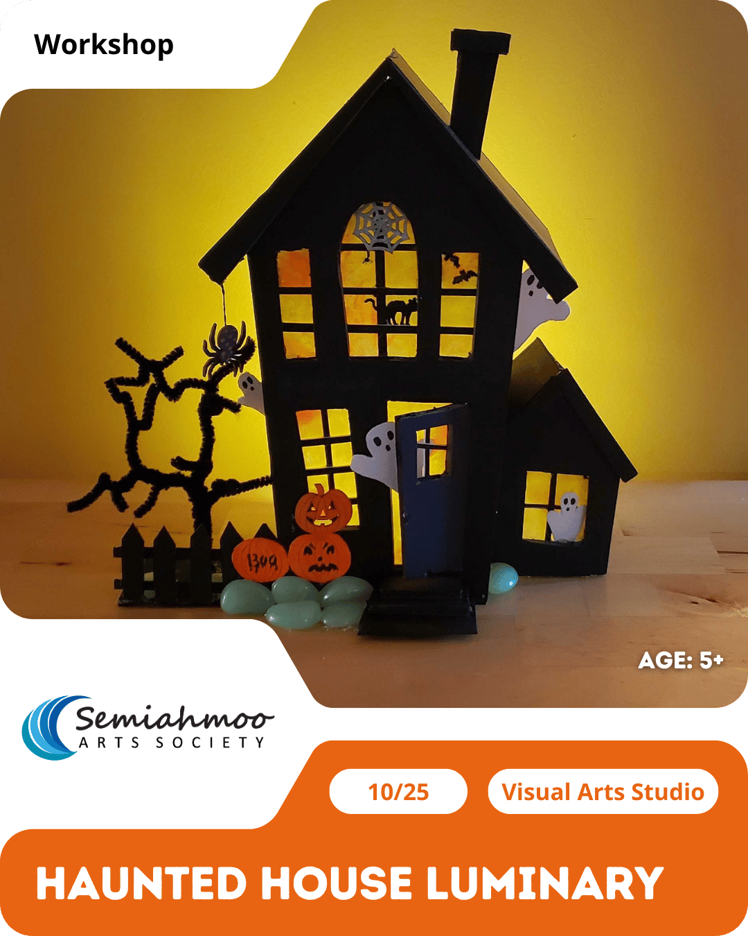 Haunted House Luminary Workshop | 5+ | Oct 25
