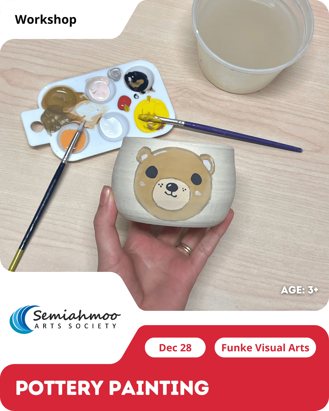 Pottery Painting Workshop | 3+ | Dec 28