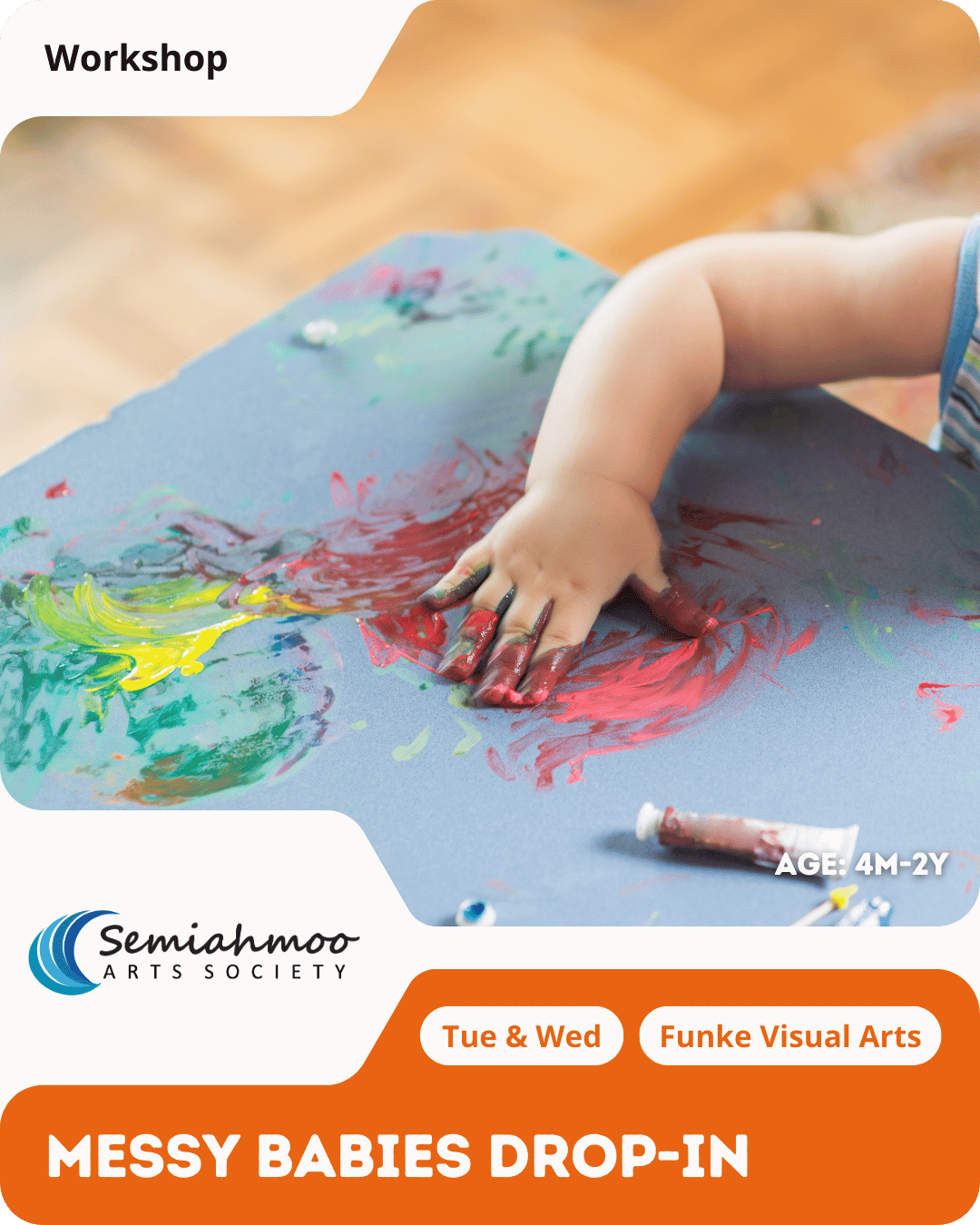 Messy Babies Drop-ins | 4 months - 2 years | Tue & Wed