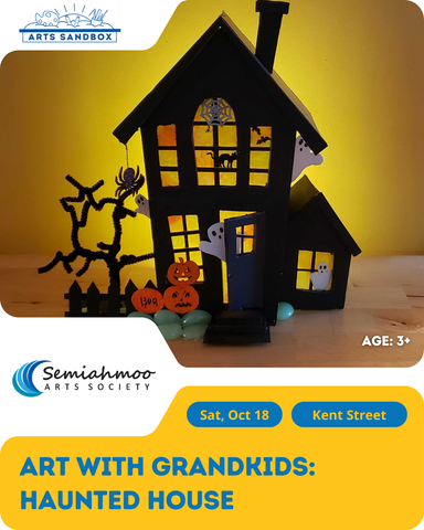 Art With Grandkids: Haunted House | 3+ | Oct 18
