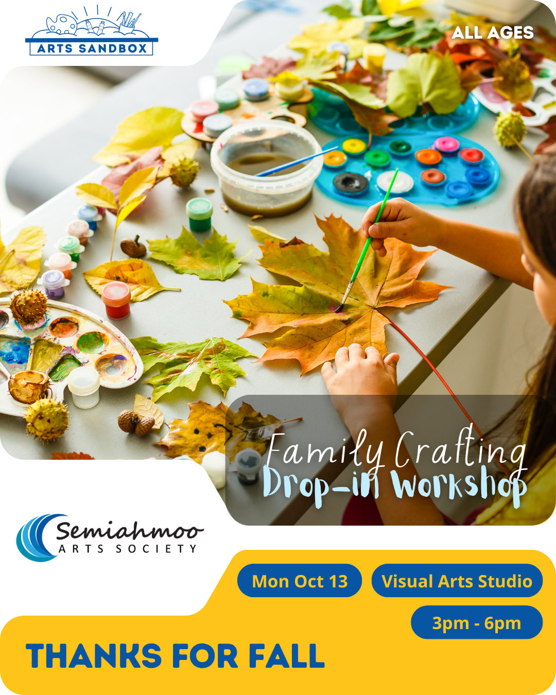 Family Crafting - Thanks for Fall Drop-in Workshop | Oct 13